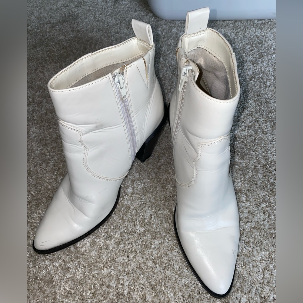 Express White Booties
